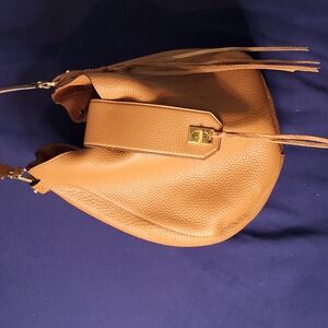 Elegant Tan Leather Women's Bag
